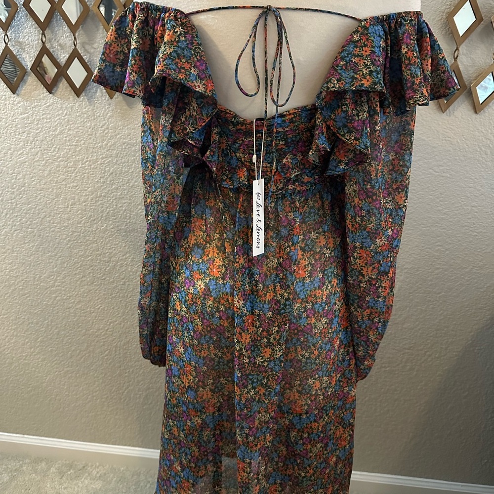 For Love And Lemons Multicolor Floral Dress - Picture 6 of 7